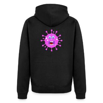 DÉTRUIRE CORONA CORONA BUSTERS VERNIETIG - Veste à capuche bio Premium Unisexe - noir - Dos - Nico (187cm)