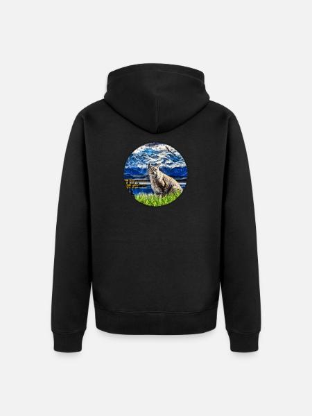 Lynx Wildcat Liberté - Veste à capuche bio Premium Unisexe - noir