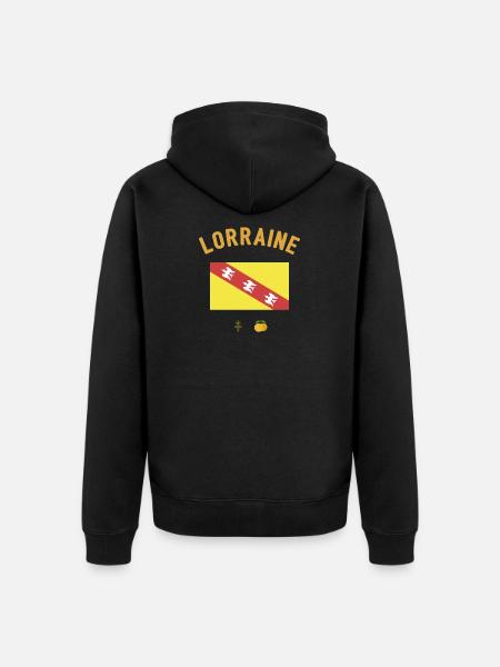 Lothringen - Unisex Premium Bio Zip Hoodie - Schwarz