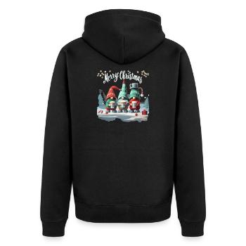 JOYEUX NOËL - Veste à capuche bio Premium Unisexe - noir - Dos - Nico (187cm)