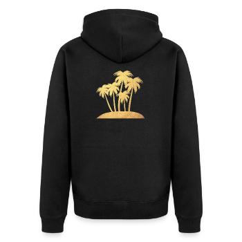 Palm Island Gold Vacation Luxe Mers du Sud Prêt pour les vacances - Veste à capuche bio Premium Unisexe - noir - Dos - Nico (187cm)