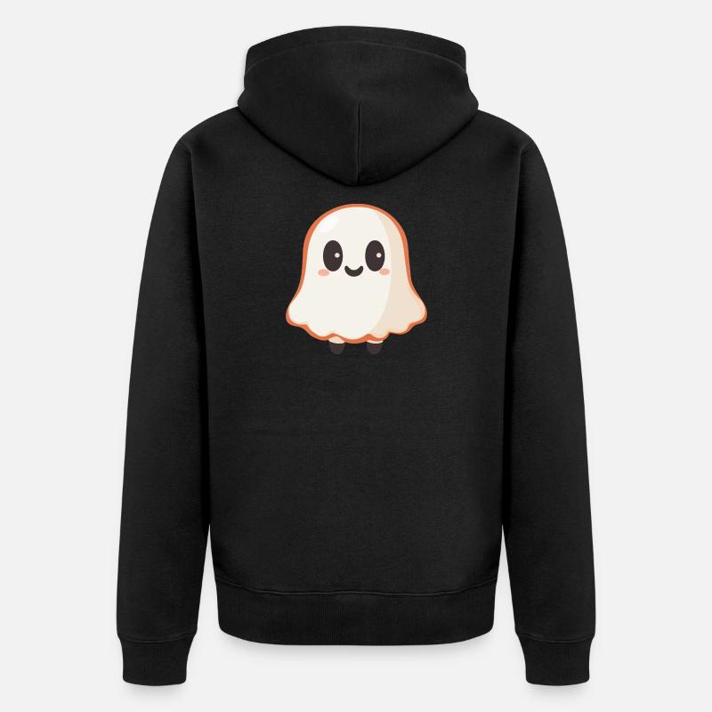 Fantôme mignon - Veste à capuche bio Premium Unisexe - noir