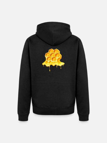 honey, beekeeper, beekeeper - Unisex Premium Organic Zip Hoodie - black