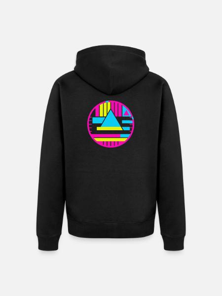 Test Mark New Wave - Unisex Premium Organic Zip Hoodie - black