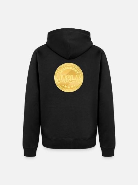 Gift for Jarla - Unisex Premium Organic Zip Hoodie - black