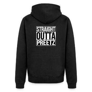 TOUT DROIT SORTI DE PREETZ - Veste à capuche bio Premium Unisexe - noir - Dos - Nico (187cm)