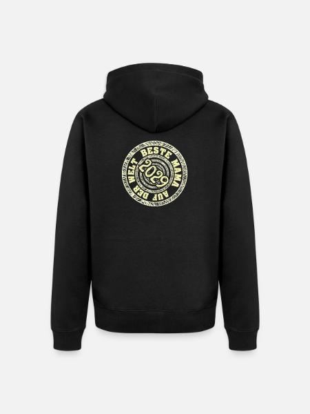 2029 - Veste à capuche bio Premium Unisexe - noir