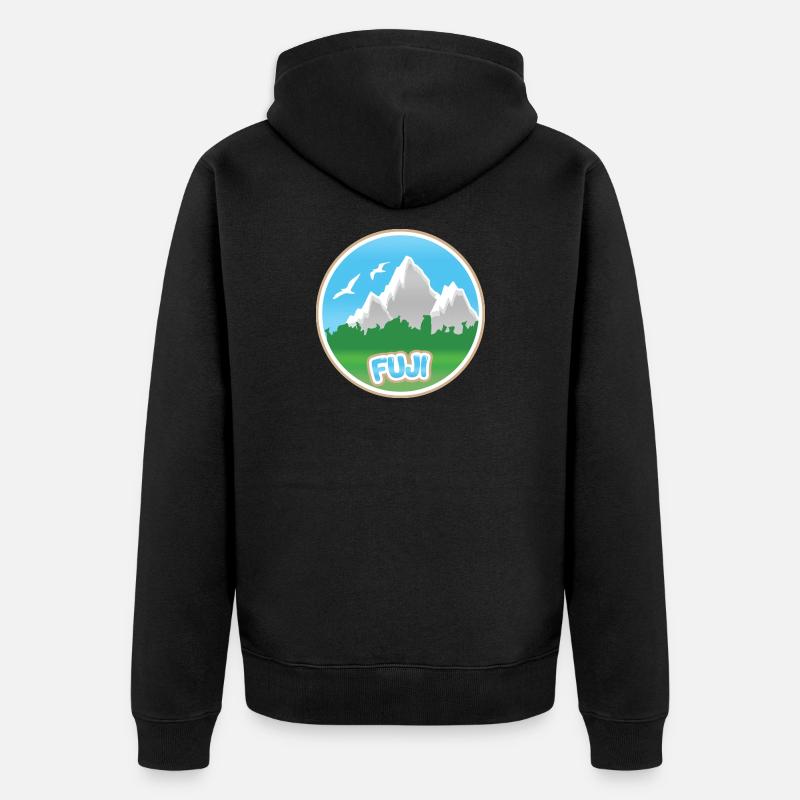 Fuji - Veste à capuche bio Premium Unisexe - noir