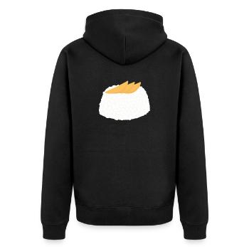 Riz gluant à la mangue - Veste à capuche bio Premium Unisexe - noir - Dos - Nico (187cm)