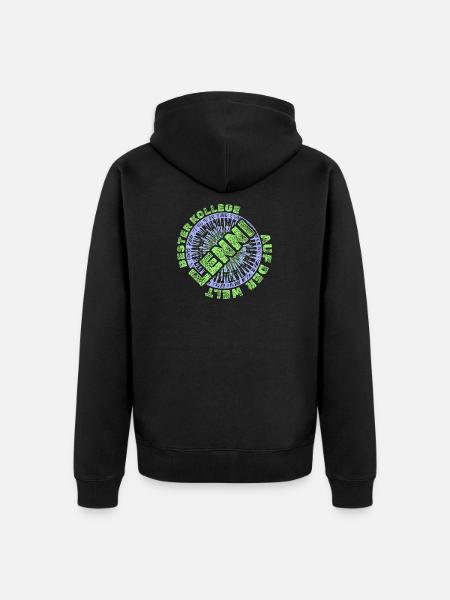 Gift for Lenni - Unisex Premium Organic Zip Hoodie - black