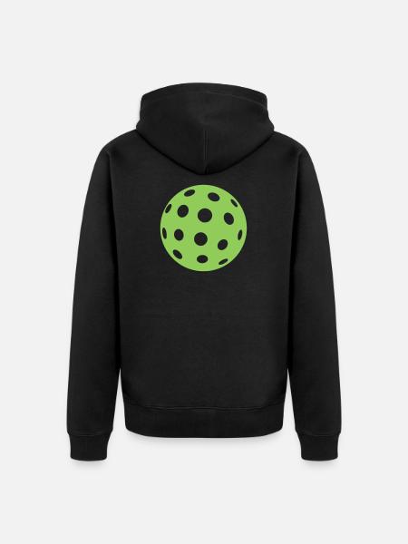 Pickleball - Unisex Premium Bio Zip Hoodie - Schwarz