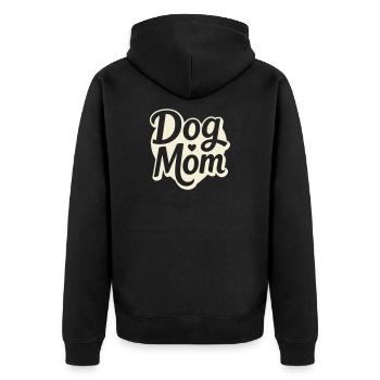 Cœur de maman de chien – Amour du chien - Veste à capuche bio Premium Unisexe - noir - Dos - Nico (187cm)
