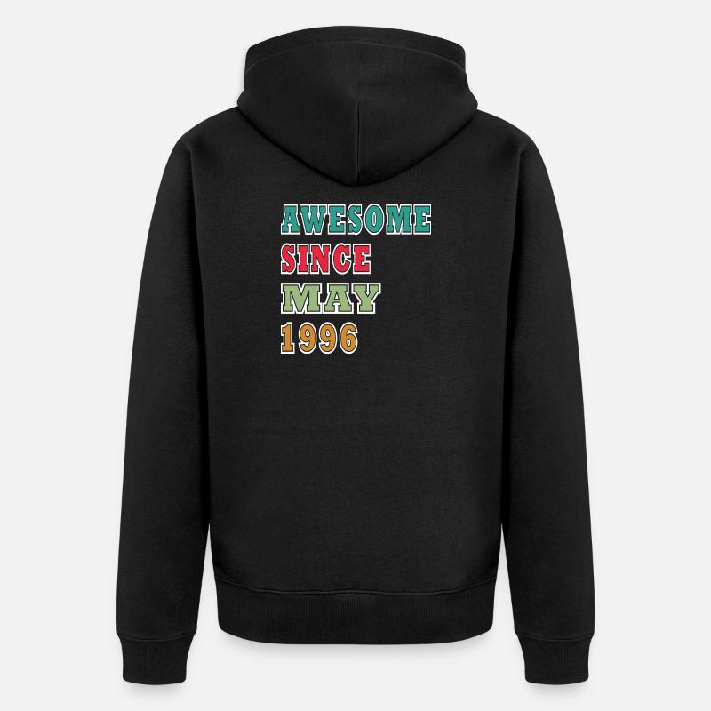 Génial depuis mai 1996 - Veste à capuche bio Premium Unisexe - noir