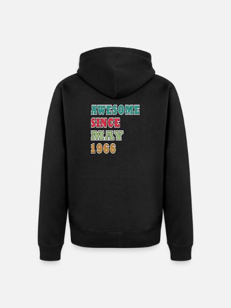 May 1966 - Unisex Premium Organic Zip Hoodie - black