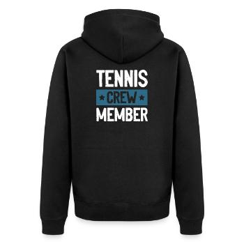 Équipe de tennis - Veste à capuche bio Premium Unisexe - noir - Dos - Nico (187cm)