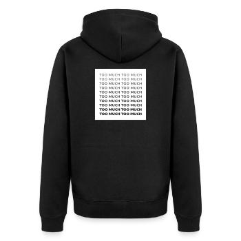 Beaucoup trop - Veste à capuche bio Premium Unisexe - noir - Dos - Nico (187cm)