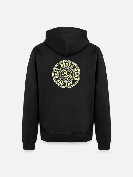 1992 - Unisex Premium Bio Zip Hoodie - Schwarz