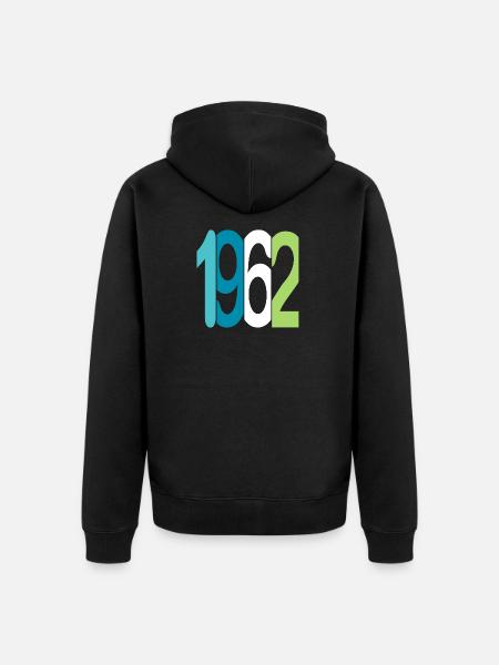 Established 1962 - Unisex Premium Bio Zip Hoodie - Schwarz