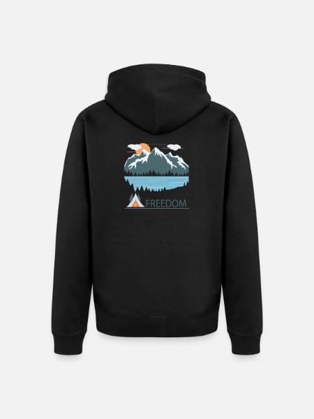 tente - Veste à capuche bio Premium Unisexe - noir