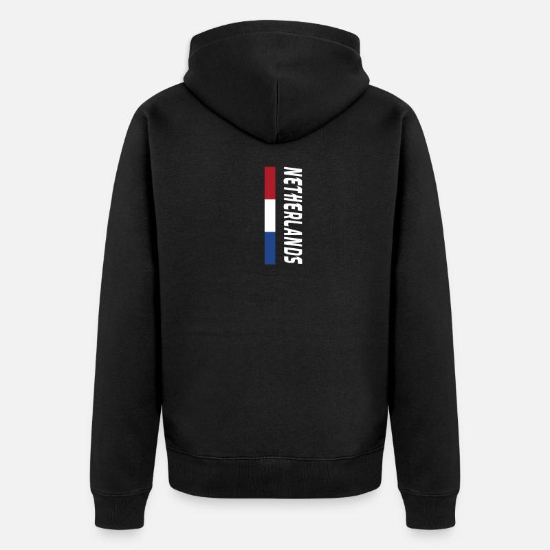 Pays-Bas / Cadeau / Idée cadeau - Veste à capuche bio Premium Unisexe - noir