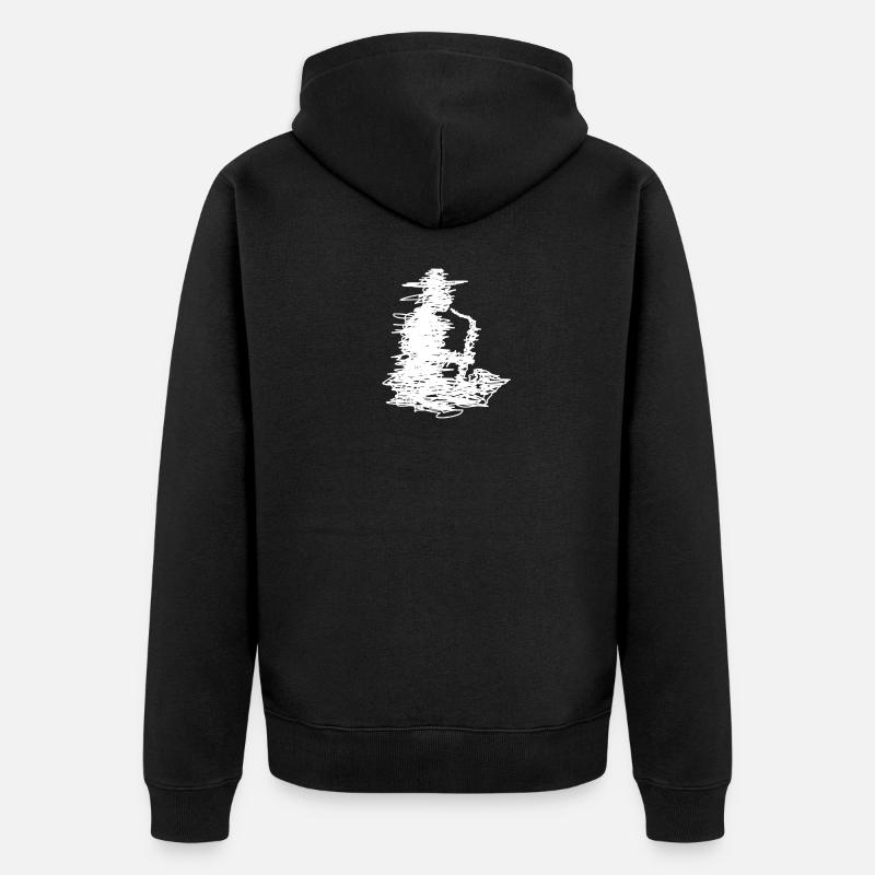 Jazz - Unisex Premium Bio Zip Hoodie - Schwarz
