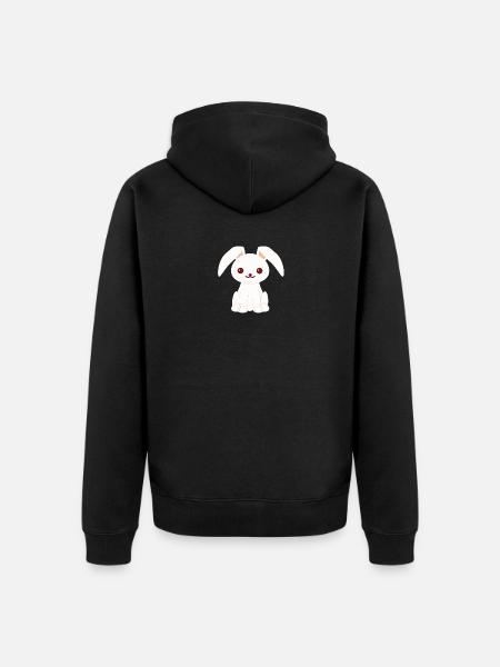 Rabbit Bunny Rabbit Bunny Rabbit - Unisex Premium Organic Zip Hoodie - black