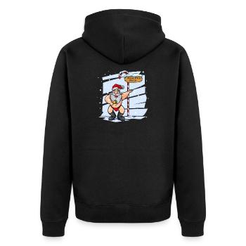 Doux Père Noël Pôle Nord Noël De Noël - Veste à capuche bio Premium Unisexe - noir - Dos - Nico (187cm)