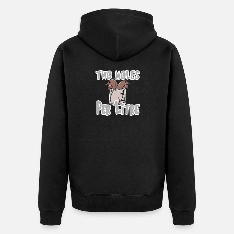 science - Veste à capuche bio Premium Unisexe - noir