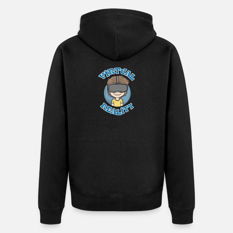 Cadeau de jeu - Veste à capuche bio Premium Unisexe - noir
