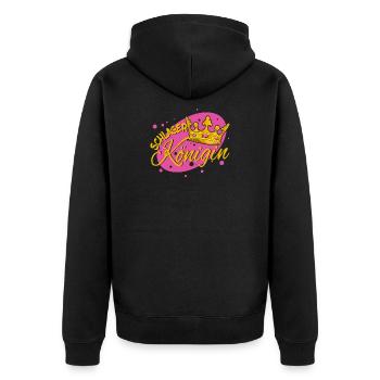 Déclaration de fan de musique folklorique Schlager Queen - Veste à capuche bio Premium Unisexe - noir - Dos - Nico (187cm)