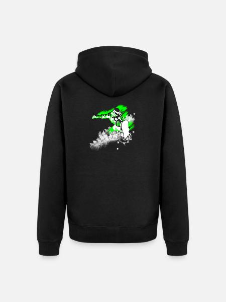 snowboardist - Veste à capuche bio Premium Unisexe - noir