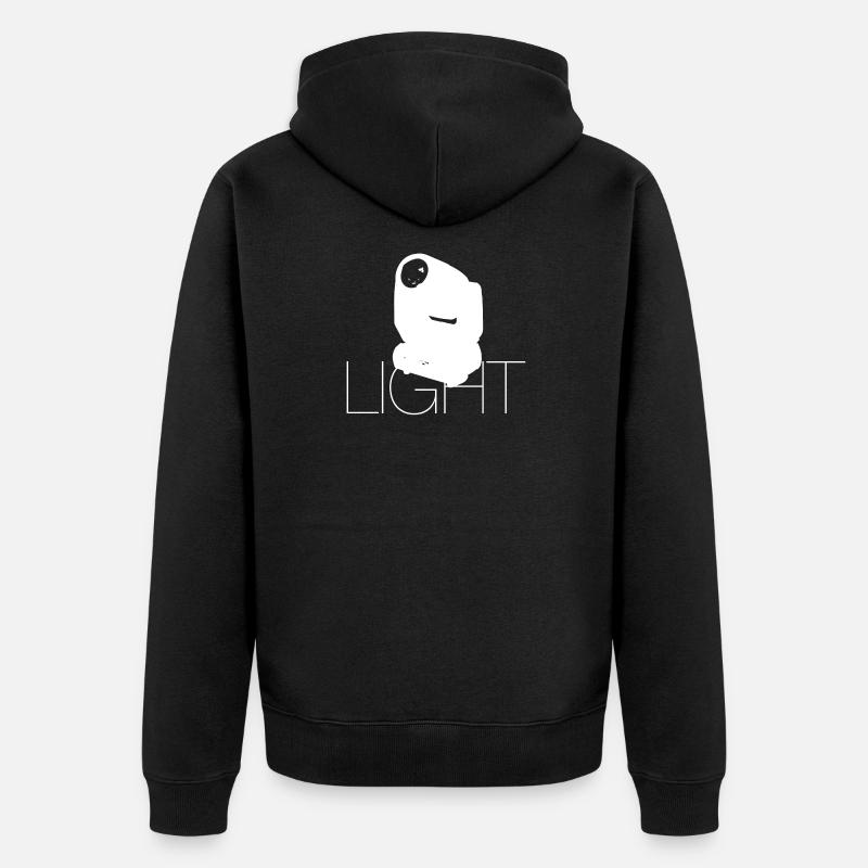 Light - Veste à capuche bio Premium Unisexe - noir