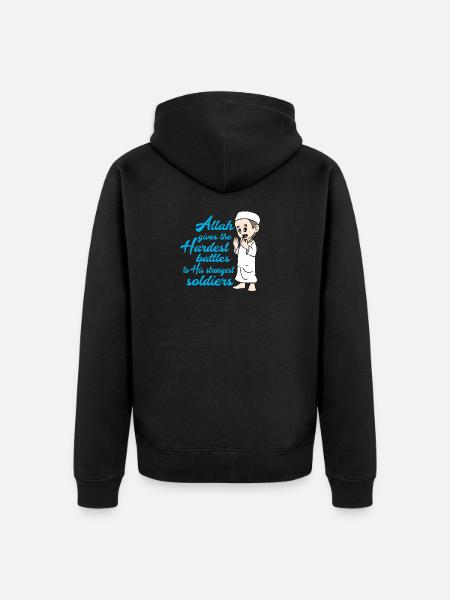 Muslim Islam - Unisex Premium Organic Zip Hoodie - black