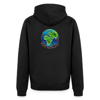 Protection de l'environnement - Sauvez la planète - Veste à capuche bio Premium Unisexe - noir - Dos - Nico (187cm)