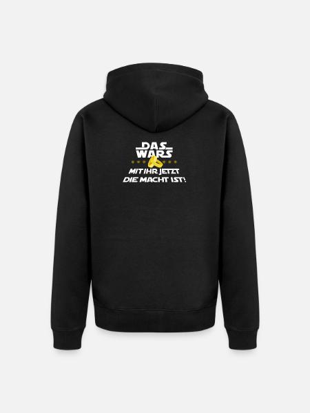 The Wars saying bachelor party wedding eve - Unisex Premium Organic Zip Hoodie - black