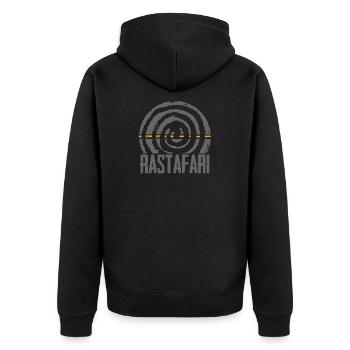 Reggae Rastafari - Veste à capuche bio Premium Unisexe - noir - Dos - Nico (187cm)