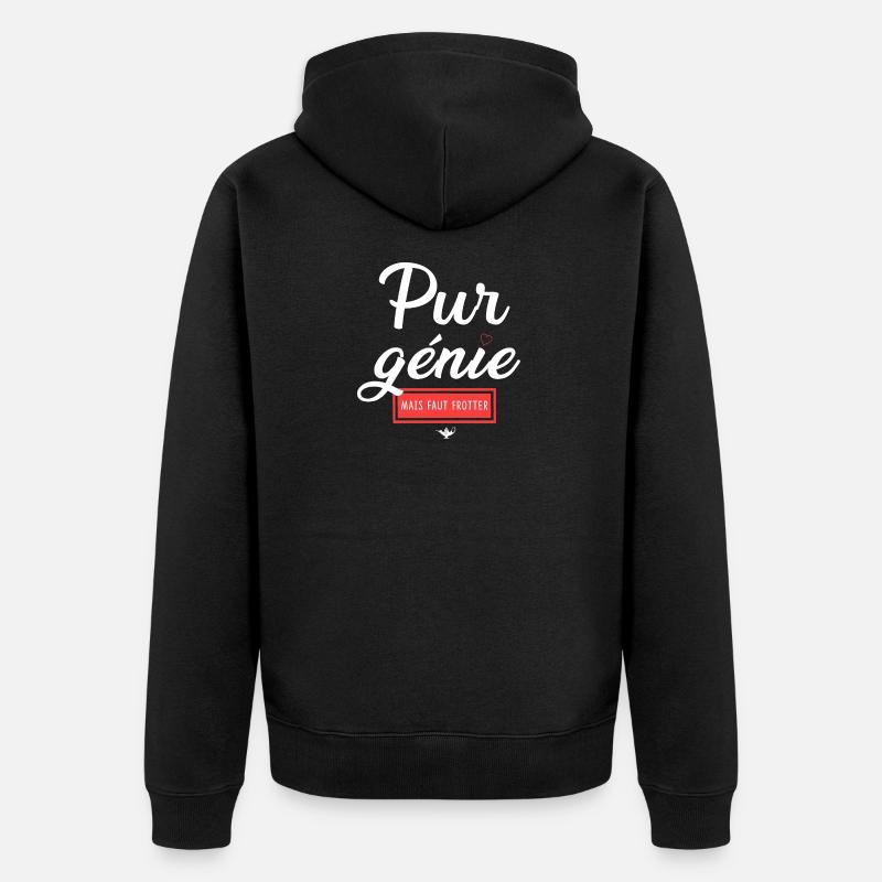 Humour et Émotion Chatastrophe - Veste à capuche bio Premium Unisexe - noir