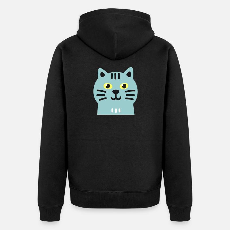 Chat mignon - Veste à capuche bio Premium Unisexe - noir