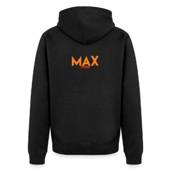 Max - Veste à capuche bio Premium Unisexe - noir - Dos - Nico (187cm)