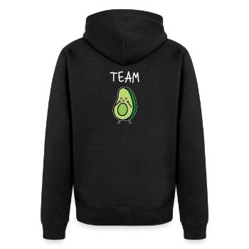 Partner look | Dream Team Couple Couples Love Marriage - Unisex Premium Organic Zip Hoodie - black - Back - Nico (187cm)