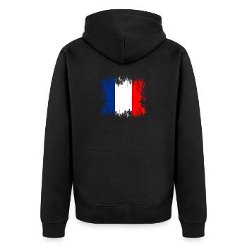 France - France - Veste à capuche bio Premium Unisexe - noir - Dos - Nico (187cm)