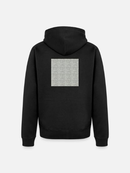 Gemusterter Granitstein in Grautönen - Unisex Premium Organic Zip Hoodie - black