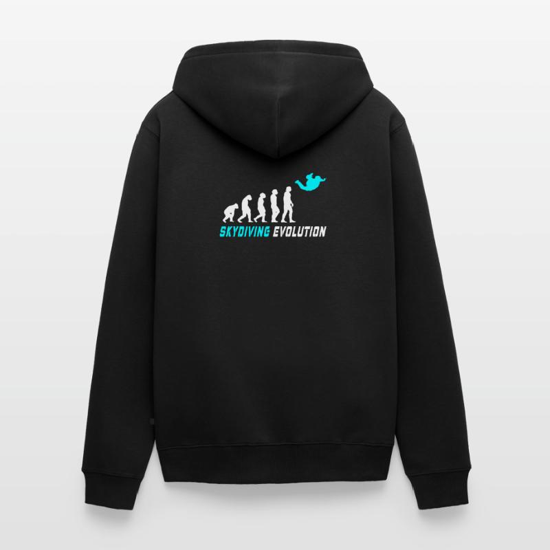 Conception d'évolution de parachute / idée cadeau Veste à capuche bio Premium Unisexe