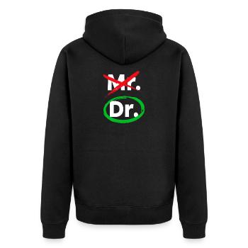 Doctor Doctor Specialist Statement Emergency Doctor Statement - Unisex Premium Organic Zip Hoodie - black - Back - Nico (187cm)