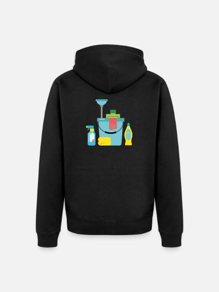 Putzmittel - Unisex Premium Bio Zip Hoodie - Schwarz