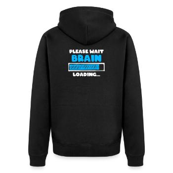 Jeuns Drôles de phrases Gamer - Veste à capuche bio Premium Unisexe - noir - Dos - Nico (187cm)