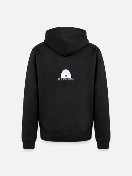 Plisi - Unisex Premium Organic Zip Hoodie - black