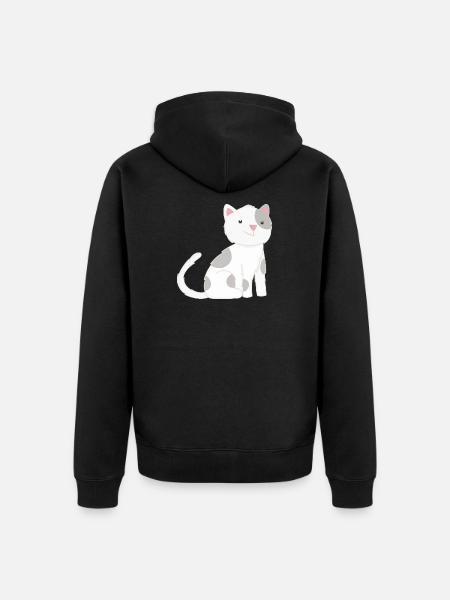 Chat Chats - Veste à capuche bio Premium Unisexe - noir
