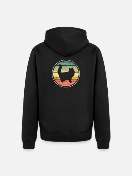 Cat Cats - Unisex Premium Organic Zip Hoodie - black