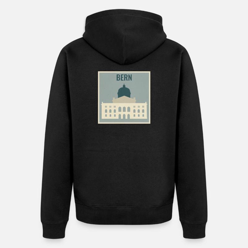 Bern - Veste à capuche bio Premium Unisexe - noir